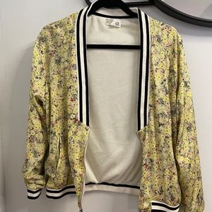 Silk Floral Bomber